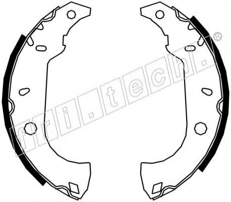 fri.tech. 17075 Brake Shoe Set